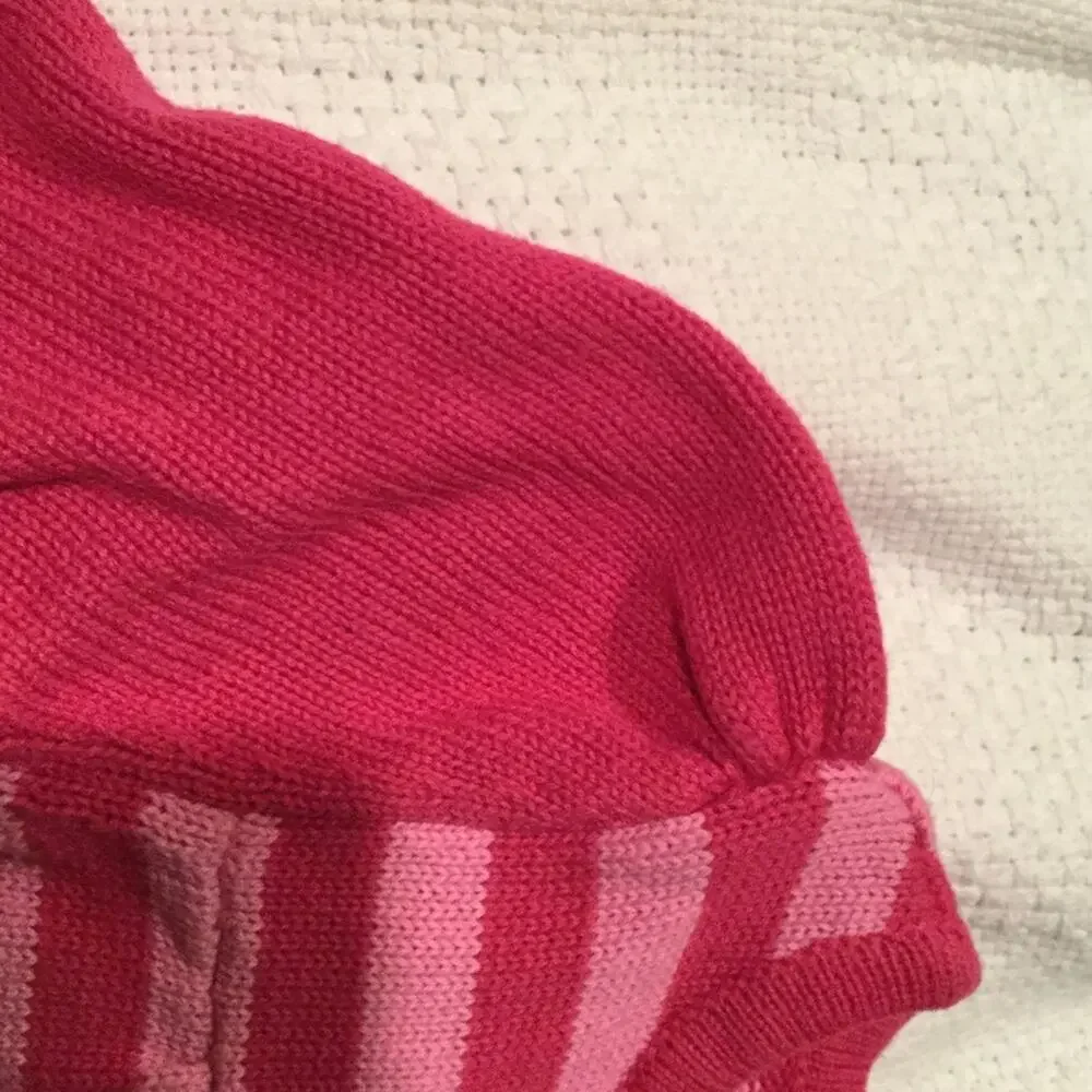 Gymboree 12-18 Pink stripe sweater dress worn once